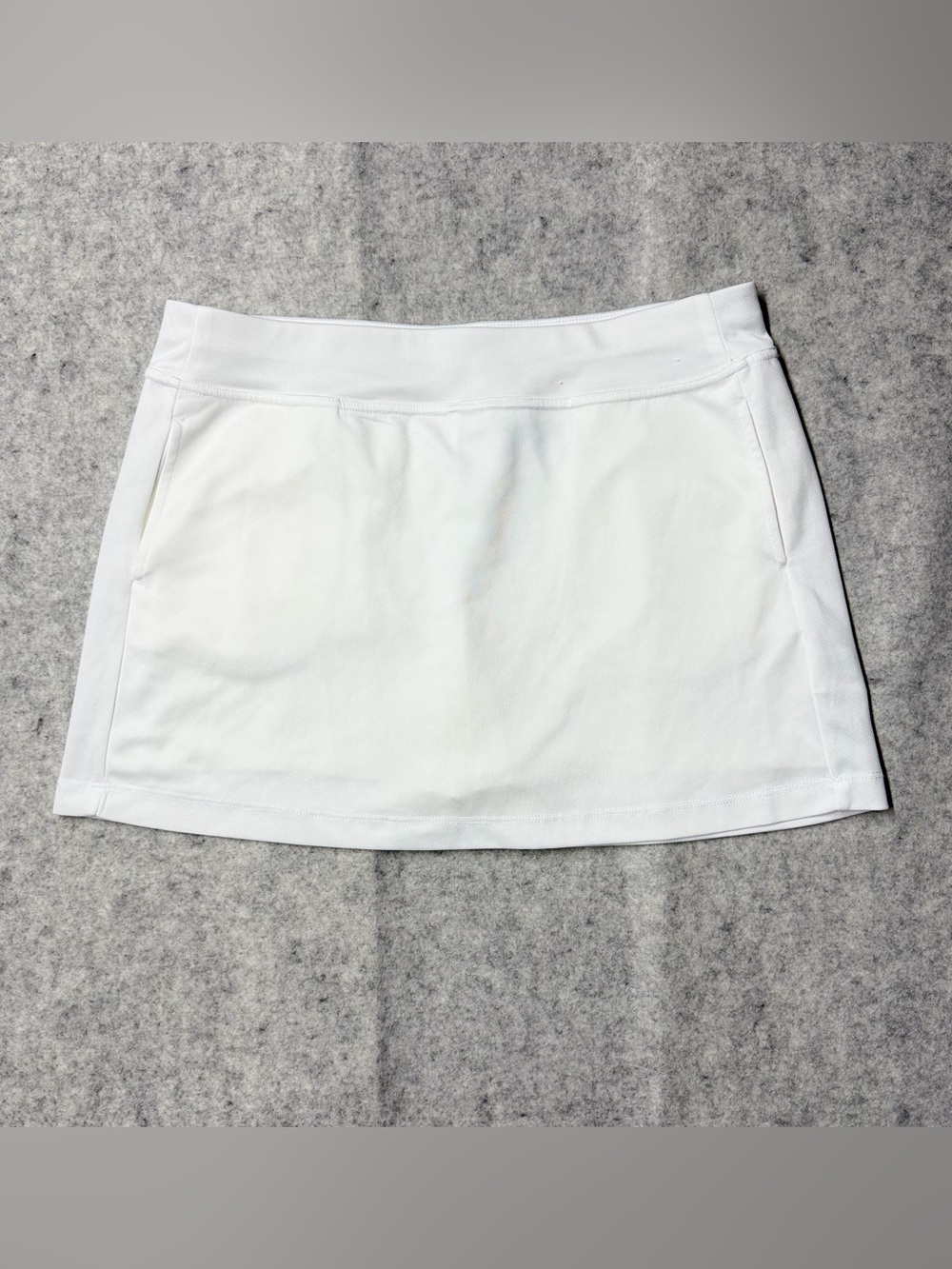Pga Tour Airflux White Golf Skort Women’s Large Athletic Tennis Skirt Pocket - Picture 2 of 13